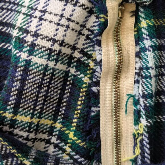 Vintage 70s Plaid Maxi Skirt - Medium - Picture 3 of 6